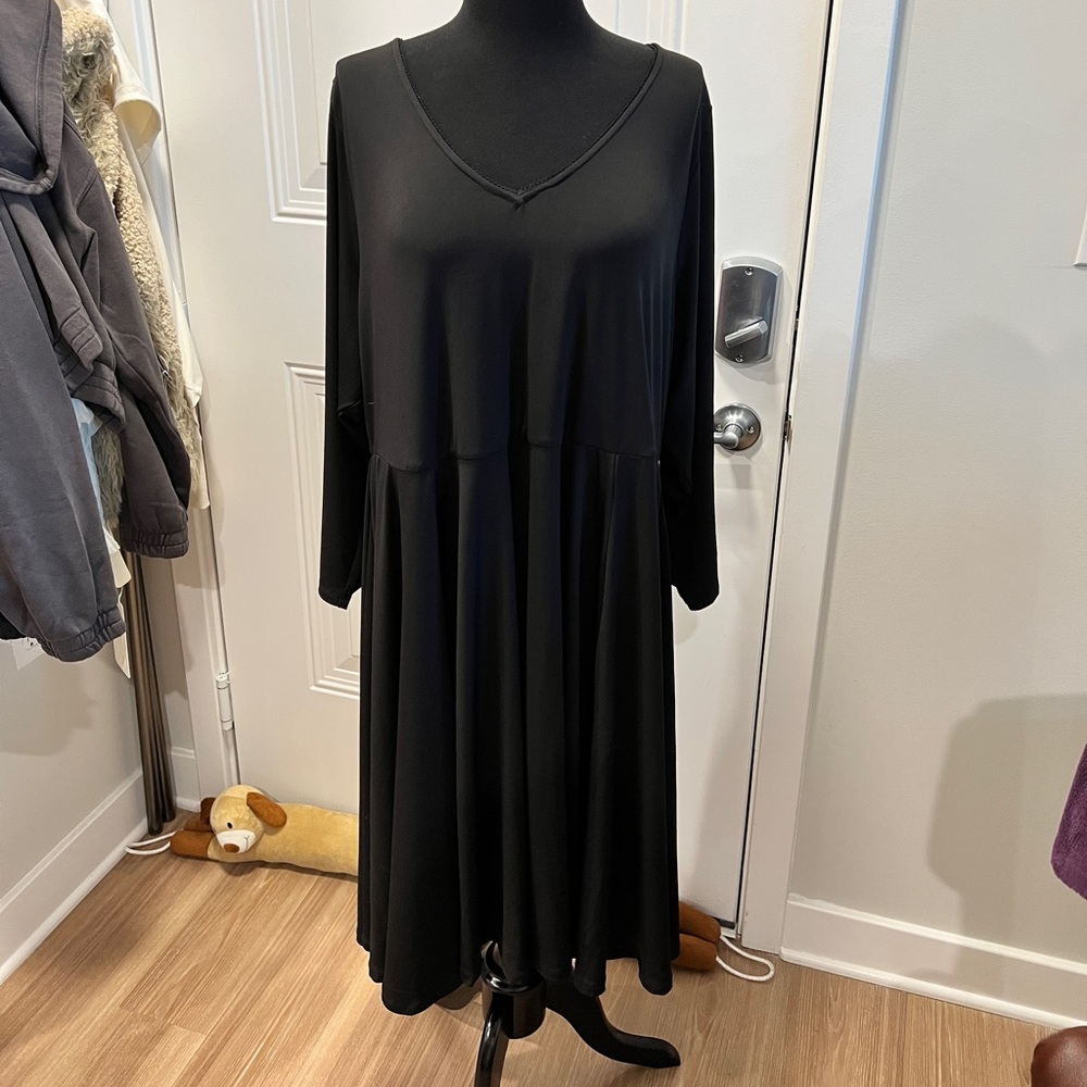 TORRID Little black skater tie back dress 3X. NWT - Picture 1 of 7